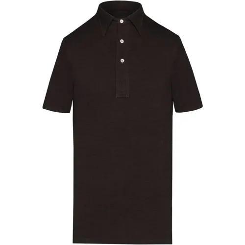 Polo Shirt with Straight-Point Collar , female, Sizes: S, XS, M, L - Maison Margiela - Modalova
