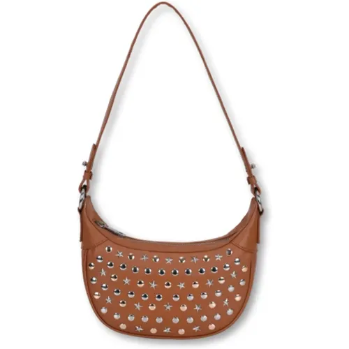 Leder Crossbody Tasche Pluto Studs - Núnoo - Modalova