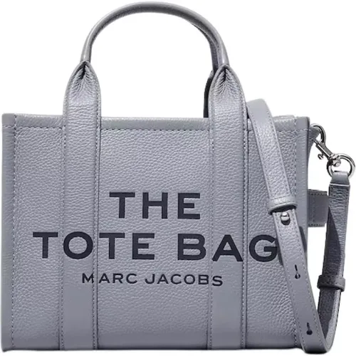 Wolf Grey Leather Tote Bag , female, Sizes: ONE SIZE - Marc Jacobs - Modalova