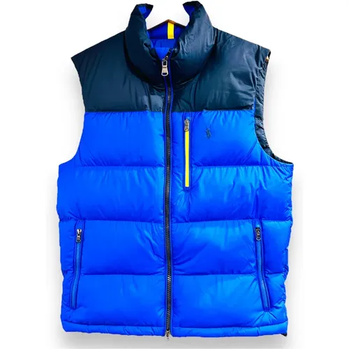 Blaue ärmellose Jacke Regular Fit - Polo Ralph Lauren - Modalova