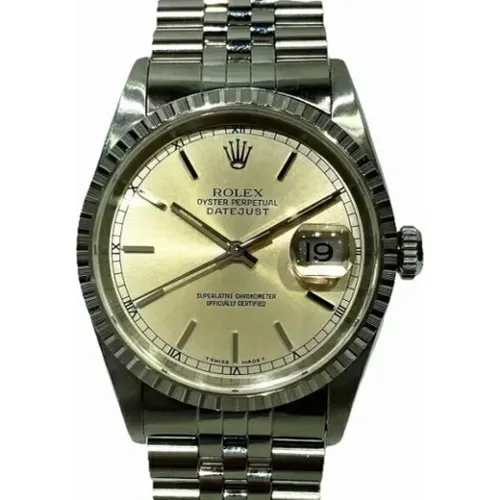 Pre-owned Stainless Steel watches , male, Sizes: ONE SIZE - Rolex Vintage - Modalova