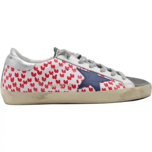 Weiß Blau Grau Rot Sneakers - Golden Goose - Modalova