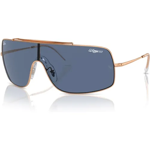 Square Mask Sunglasses Blue Gold , unisex, Sizes: ONE SIZE - Ray-Ban - Modalova