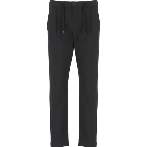 Tech Fabric Trousers with Elastic Waist , male, Sizes: M, XL, L, S - Herno - Modalova