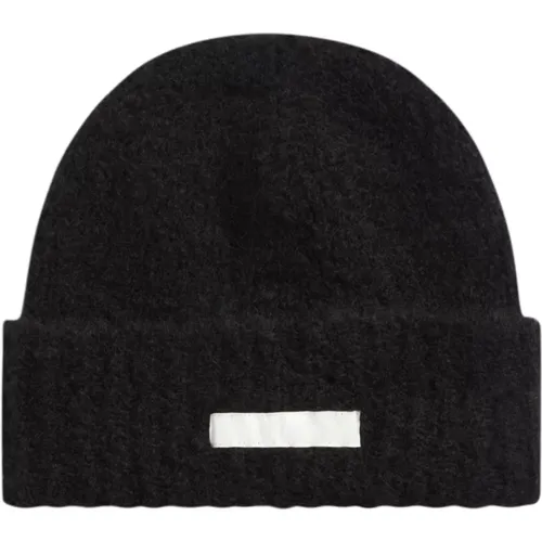 Satin Label Beanie , female, Sizes: ONE SIZE - Calvin Klein - Modalova