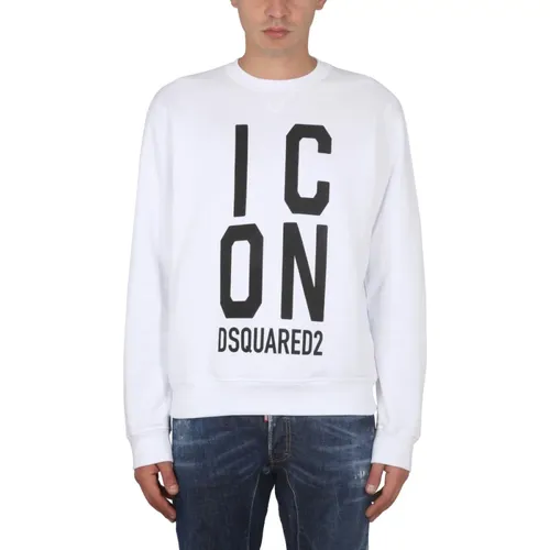 Logo Print Sweatshirt , male, Sizes: XL - Dsquared2 - Modalova