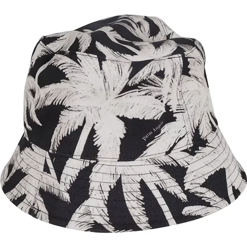Caps,Schwarzer Palm Bucket Hut Bestickt - Palm Angels - Modalova