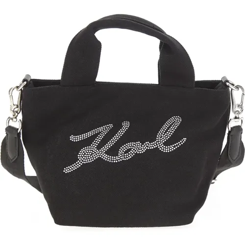 Rhinestone Mini Shopper Bag , female, Sizes: ONE SIZE - Karl Lagerfeld - Modalova