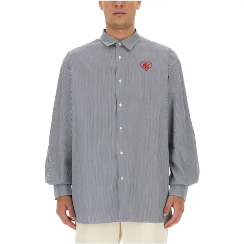 Logo Oversized Casual Shirt , Herren, Größe: M - FAMILY FIRST - Modalova