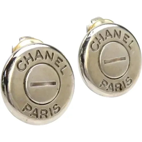 Pre-owned Metal earrings , female, Sizes: ONE SIZE - Chanel Vintage - Modalova