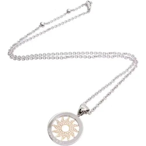 Pre-owned White Gold necklaces , female, Sizes: ONE SIZE - Bvlgari Vintage - Modalova