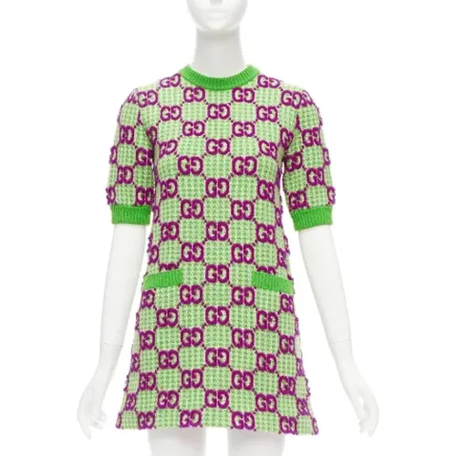 Pre-owned Wool dresses , female, Sizes: XS - Gucci Vintage - Modalova