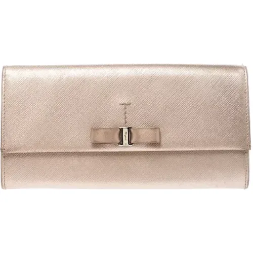 Pre-owned Leather wallets , female, Sizes: ONE SIZE - Salvatore Ferragamo Pre-owned - Modalova