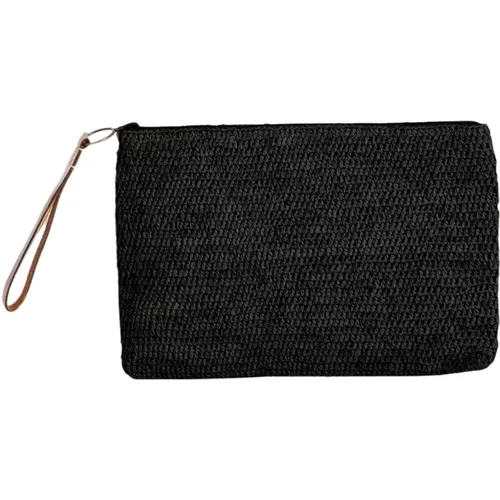 Raphia Crochet Clutch Ampy , Damen, Größe: ONE Size - Ibeliv - Modalova