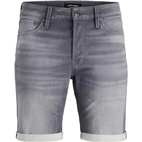 Graue Shorts mit Reißverschluss und Knopfverschluss , Herren, Größe: XL - jack & jones - Modalova