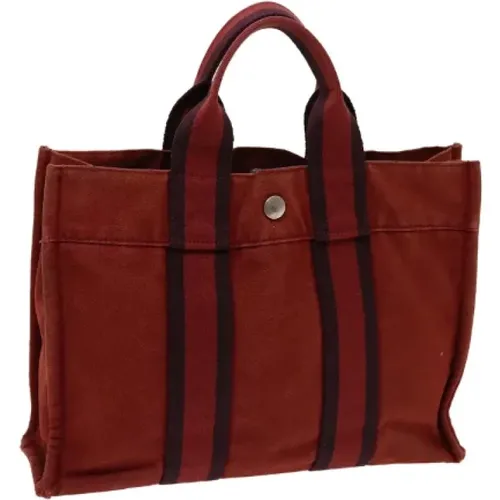 Pre-owned Cotton handbags , female, Sizes: ONE SIZE - Hermès Vintage - Modalova