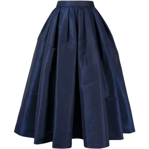 Royal Box-Pleat Skirt , female, Sizes: XS - alexander mcqueen - Modalova