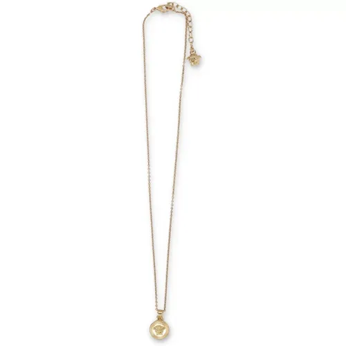 Goldenes Medusa Biggie Halskette , Damen, Größe: ONE Size - Versace - Modalova
