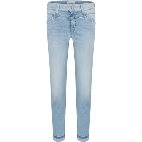 Seam Crop Jeans in Hellblau , Damen, Größe: 2XL - CAMBIO - Modalova