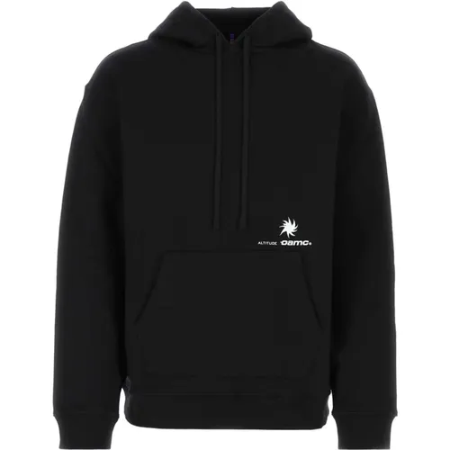 Schwarzes Baumwoll übergroße Sweatshirt , Herren, Größe: M - OAMC - Modalova