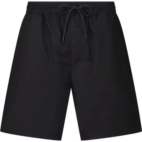 Baumwollshorts Dan mit Logo-Stickerei - Hugo Boss - Modalova