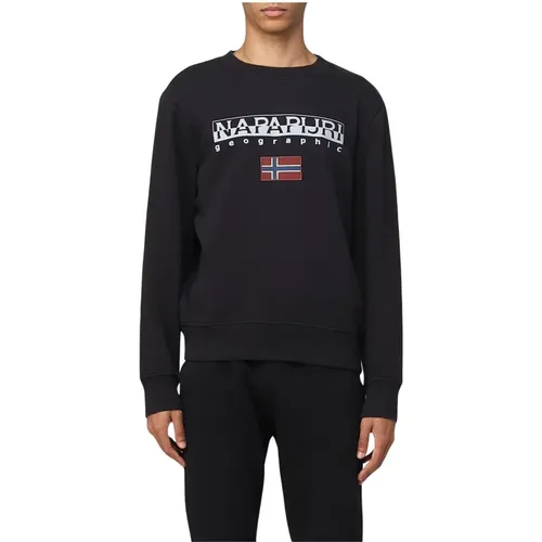 Schwarzer B-Ayas C 1 Pullover , Herren, Größe: 2XL - Napapijri - Modalova