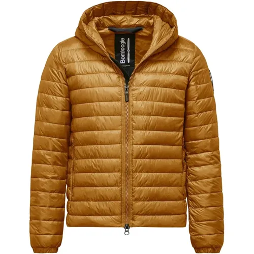 Hooded Nylon Micro-Ripstop Synthetic Insulated Jacket , male, Sizes: XL, S, M - BomBoogie - Modalova