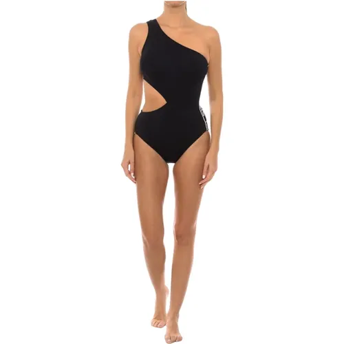 Einteiliger Badeanzug mit Logo-Detail , Damen, Größe: L - Michael Kors - Modalova
