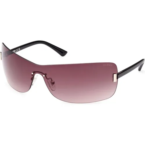 Sonnenbrille in Shiny /Brown Shaded , unisex, Größe: ONE Size - Guess - Modalova