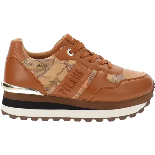 Faux Leather Womens Sneakers , female, Sizes: 3 UK, 2 UK, 5 UK, 4 UK, 6 UK - Alviero Martini 1a Classe - Modalova