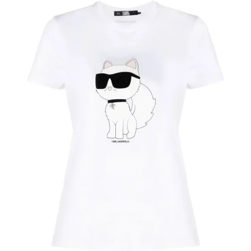 T-Shirt Maxi Print , female, Sizes: M - Karl Lagerfeld - Modalova