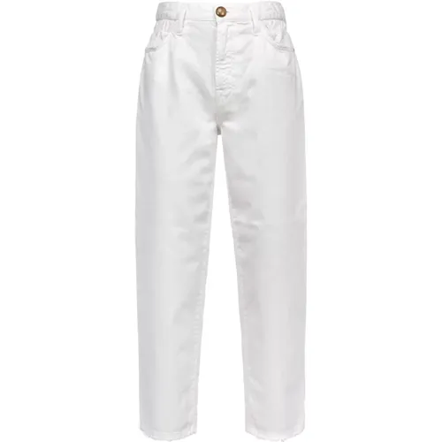 Flexi Maddie Mom-Fit Jeans with Elastic Waist , female, Sizes: W29, W26, W25, W30 - pinko - Modalova