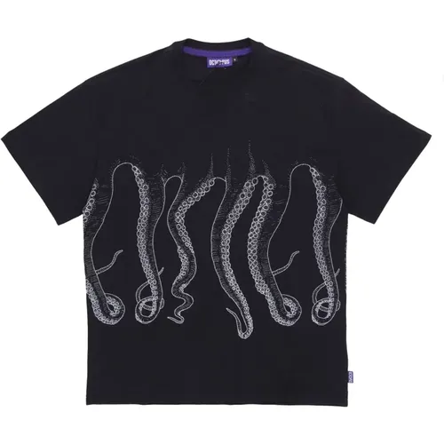 Tentacles Logo T-shirt , male, Sizes: XL - Octopus - Modalova