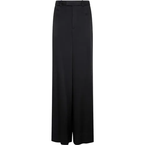 Loose Fit Noir Pants , female, Sizes: M - Saint Laurent - Modalova