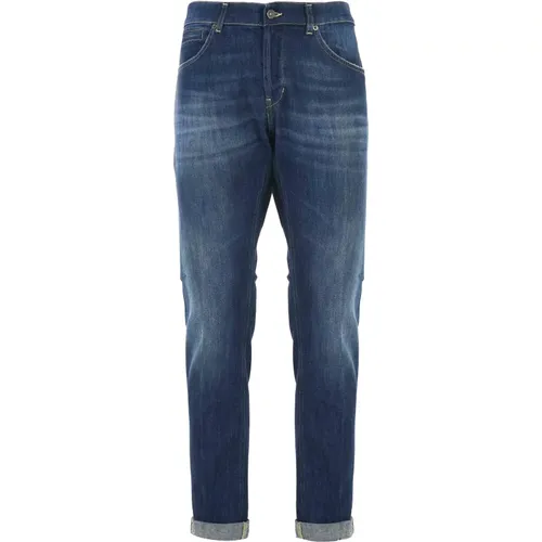 George Skinny Dunkle Waschung Denim Jeans , Herren, Größe: W33 - Dondup - Modalova