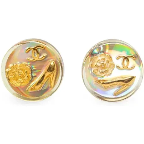 Pre-owned Rose Gold earrings , female, Sizes: ONE SIZE - Chanel Vintage - Modalova