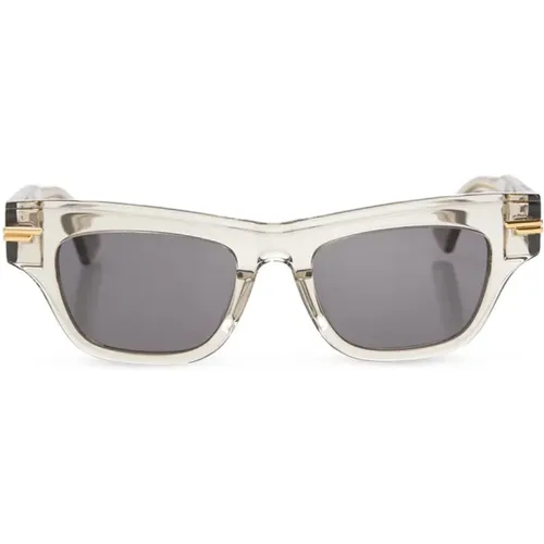 Appliquéd sunglasses , female, Sizes: 51 MM - Bottega Veneta - Modalova