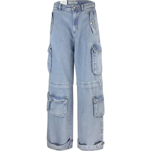 Cargo Wide Leg Low Waist Jeans , Damen, Größe: W27 - Icon Denim - Modalova