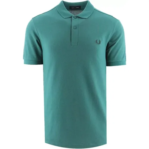 Slim Fit Plain Polo with Stripes , male, Sizes: XL, S - Fred Perry - Modalova