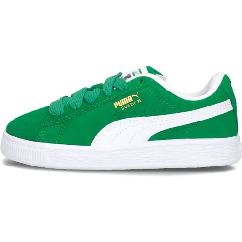 Grüne Wildleder Low Top Sneakers - Puma - Modalova