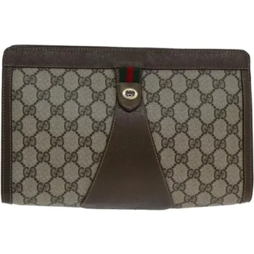 Pre-owned Canvas clutches , female, Sizes: ONE SIZE - Gucci Vintage - Modalova