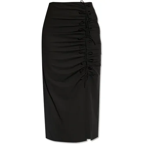 Draped skirt , female, Sizes: L, M - Ganni - Modalova