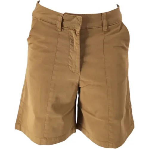 Bermuda-Shorts aus Baumwolle , Damen, Größe: S - BomBoogie - Modalova