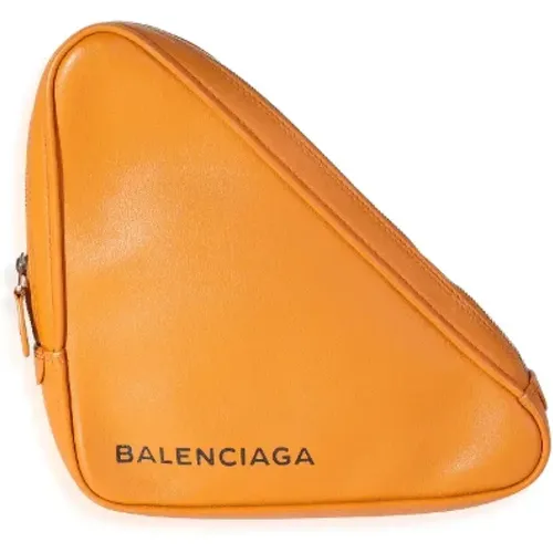 Pre-owned Leather clutches , female, Sizes: ONE SIZE - Balenciaga Vintage - Modalova