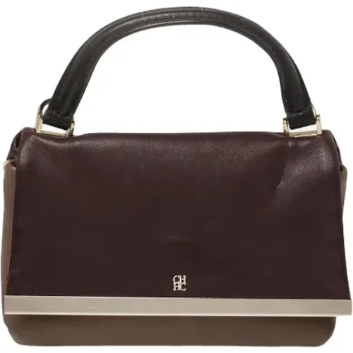 Pre-owned Leather handbags , female, Sizes: ONE SIZE - Carolina Herrera Pre-owned - Modalova