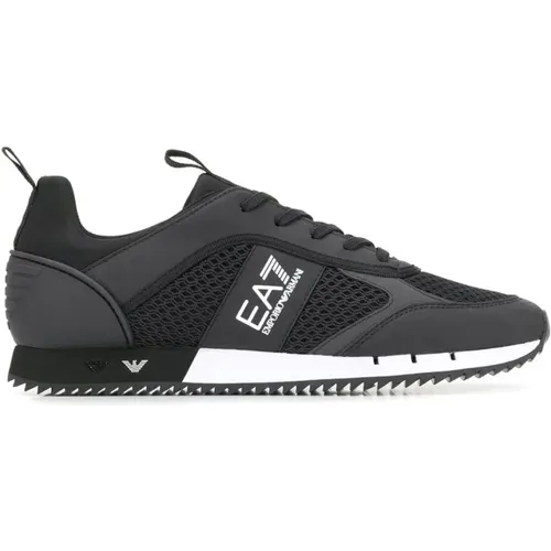 Schwarze Casual Sneakers für Männer , Herren, Größe: 41 EU - Emporio Armani EA7 - Modalova