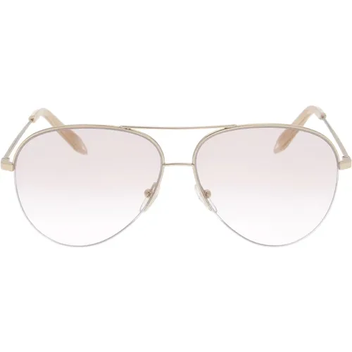 Aviator Clic Victoria Sunglasses , female, Sizes: ONE SIZE - Victoria Beckham - Modalova