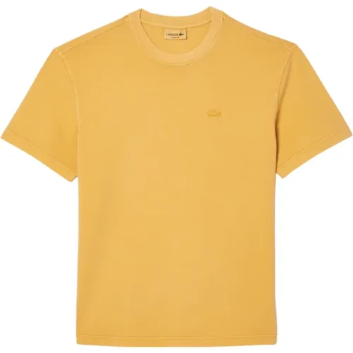 T-shirt with unique style , male, Sizes: S, M, XL, L - Lacoste - Modalova