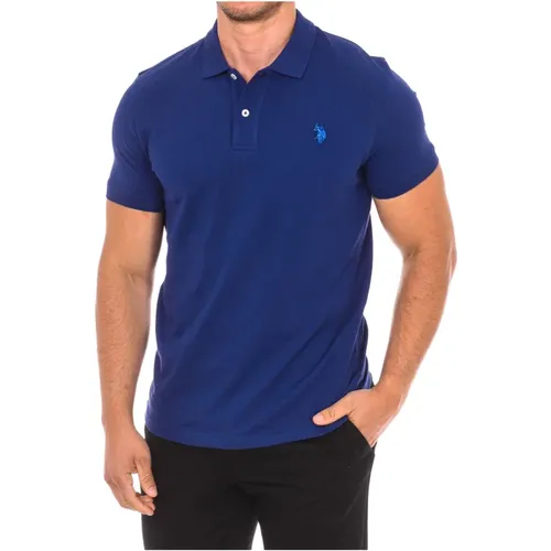 Polo mit kurzen Ärmeln , Herren, Größe: 2XL - U.S. Polo Assn. - Modalova