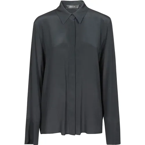 Nero Long Sleeve Shirt , female, Sizes: S, M - Federica Tosi - Modalova